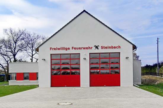 Feuerwehr Steinbach bei Moritzburg - Einzelbuchstaben mit Logo